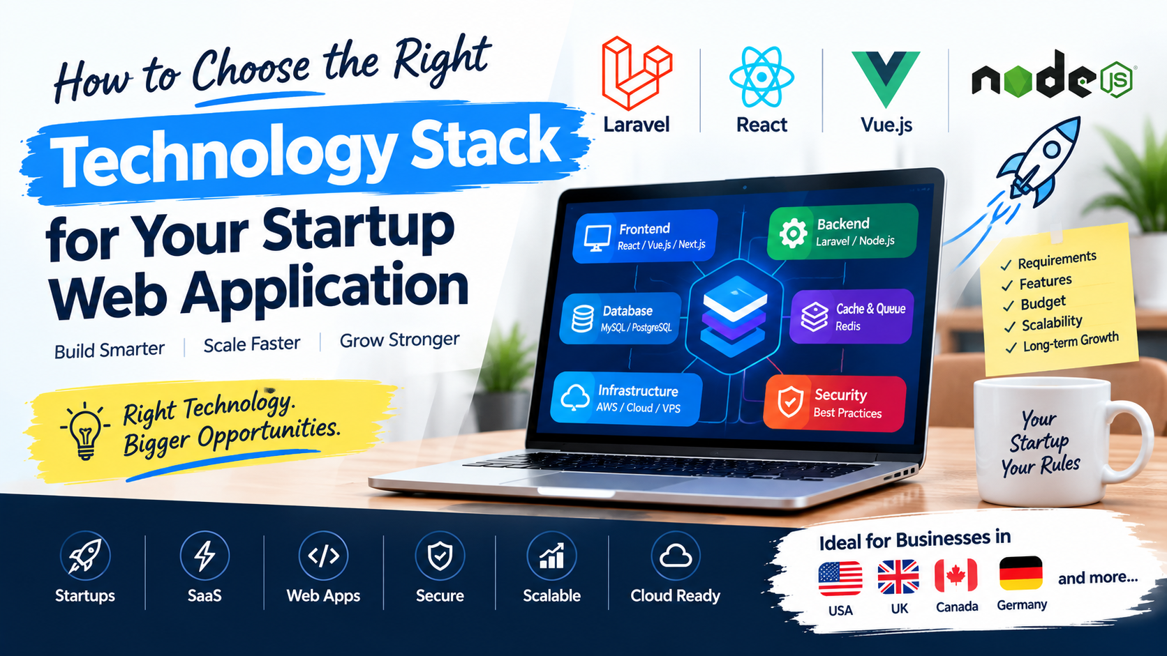 How to Choose the Right Technology Stack for Your Startup Web Application